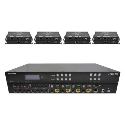 China 70m 4x4 HDMI Audio Matrix Switch mit 4 HDMI Loop Out für 4 Port Video Switch zu verkaufen