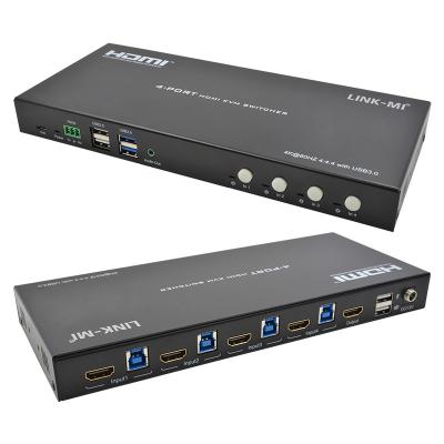 China 4 Port Netzwerk HDMI2.0 KVM Schalter bis 4K 60Hz 18Gbps zu verkaufen