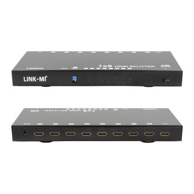 China 8 Ports 4K HDMI Splitter Video Splitter 3D EDID 1 In 8 Aus Duplikator für 8 Fernseher zu verkaufen