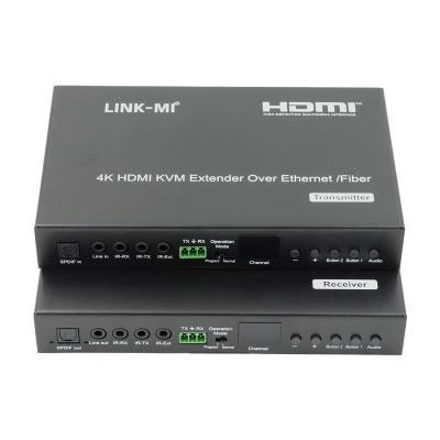 China 120m AV 4K HDMI Extender über IP 60M USB KVM Extender über Faser zu verkaufen