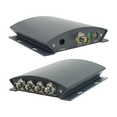 China 270Mbps SD SDI HDMI Converter SDI Splitter 1x4 Broadcast 3G HD SD Video Splitter for sale