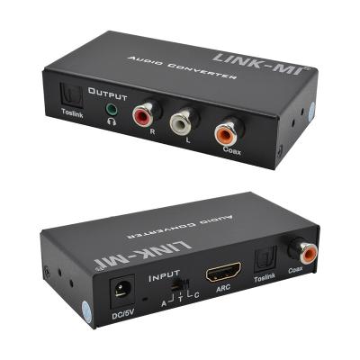 China Dac Converter Digitaal Analoog Audio Converter Ondersteuning HDMI ARC Toslink Coax Digital Audio Te koop