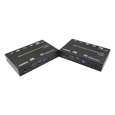 China HDMI USB AV über IP KVM Extender über Faser Unterstützung POE RS232 Unicast Multicast zu verkaufen