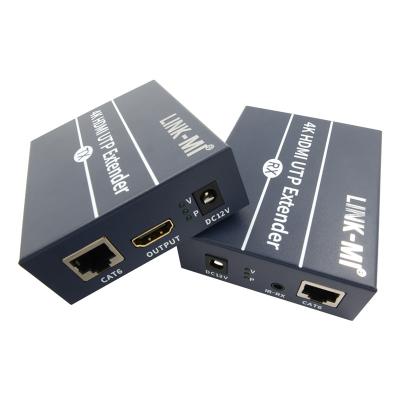 中国 120m 4K HDMI エクステンダー Cat6 Cat6eケーブル上HDMIループアウトIR制御 販売のため