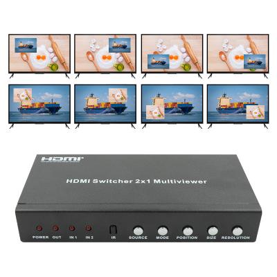 Κίνα 225MHz HDMI Quad Screen Splitter HDMI 2x1 πολυθέατρο με PIP 2 σε 1 έξοδο προς πώληση