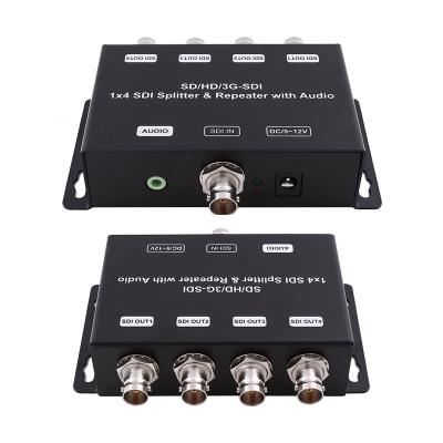 China Repetidor de amplificador de distribución HD/SD-SDI de 1 a 4 con impedancia de salida de audio de 75 ohms en venta