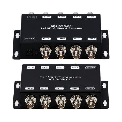 China LM-SDI-108B Repetidor amplificador de distribución SD/HD/3G-SDI de 1 a 8 con impedancia de 75 ohms en venta