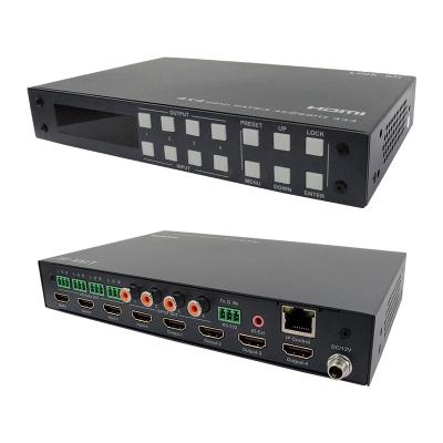 China HM-4x4 9-18V AV HDMI Distribución de matriz para el interruptor HDMI de tipo USB en venta