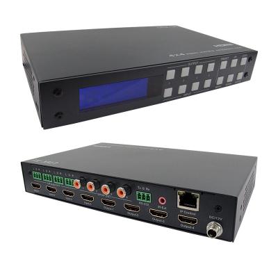 China 4x4 HDMI2.0b Matrix 3D Video 7.1 DTS Dolby Digital Metal Chassis HDMI Switch HDCP2.2 for sale