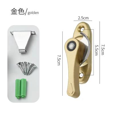 China Moon Hook Modern Aluminum Zinc Alloy Lock For Crescent Locks Door Window Accessories Sliding Sliding Door And Window Safty Lock for sale