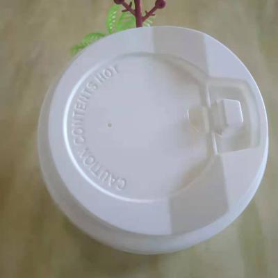 China Non Spill High Quality Plastic Lid Cap For Hot Beverage Coffee Paper Cup With Lid for sale