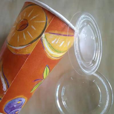 China Non Spill Custom Disposable Paper Cup Lid For Cold Drink for sale