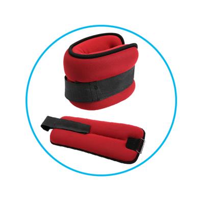 China Neoprene With Iron Sand Exercise Power Training Red Ankle Wrist Weights For Girls for sale