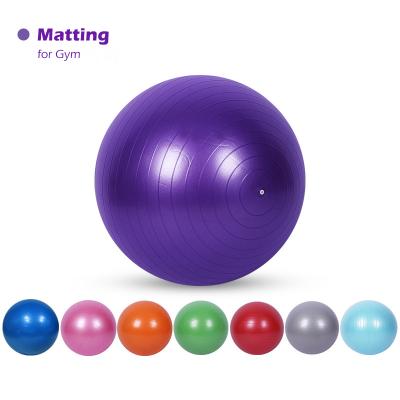 China Eco-Friendly PVC Anti Shatter Anti Shatter Massage Ball Gym Ball Inflatable Yoga Ball With Custom Logo for sale