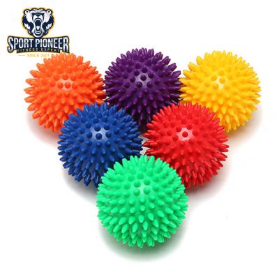 China High Density Yoga Sport PVC Hard Muscle Massager Spike Ball Good for sale