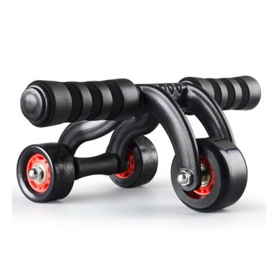 China Abdominal exercise 4 wheels ab wheel workout roller for home gym muscle training for sale