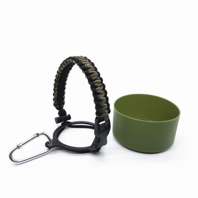 China Eco - Friendly Hot Sale Water Bottle Paracord Handle With Silicone Cup Sleeve for sale