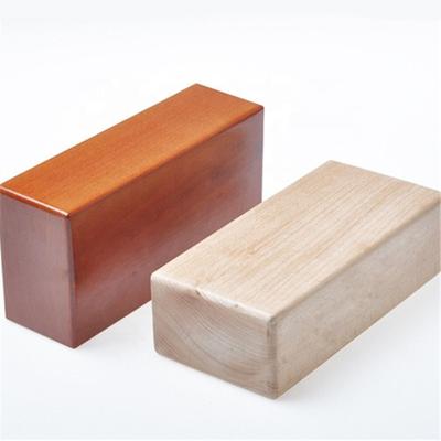 China New Design Water Proof Yoga Block Set Wooden Yoga Bricks for sale