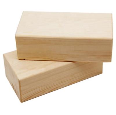 China Wholesale Fitness Custom Printed Wood Texture Yoga Block Set Yoga Bricks for sale