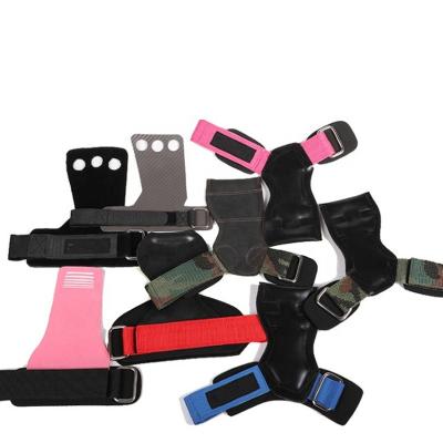 China Fitness Gym Straps Wrist Wraps Weightlifting Gloves With Wrist Support Leather Palm Guard Band Wholesale for sale