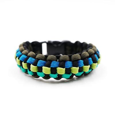 China Survival bracelet factory price high quality paracord bracelet 550 with normal buckle survival paracord 550 bracelet for sale