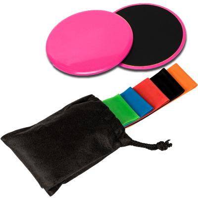 China Wholesale High Quality Fitness Fitness Discs and Resistance Bands Slide Set for sale