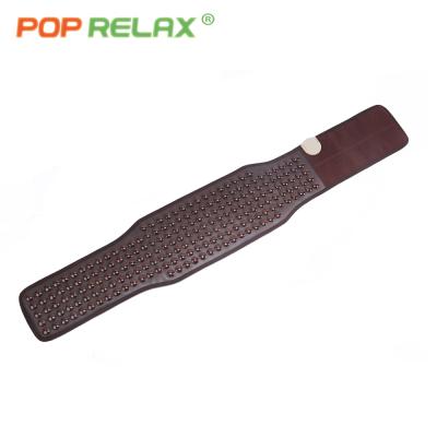 China POP RELAX Far Infrared Heating Therapy Led Tourmaline Germanium Support Belt Korea Technology Red Light Physiotherapy True Jade Health Reflective Heating Stone Belts for sale