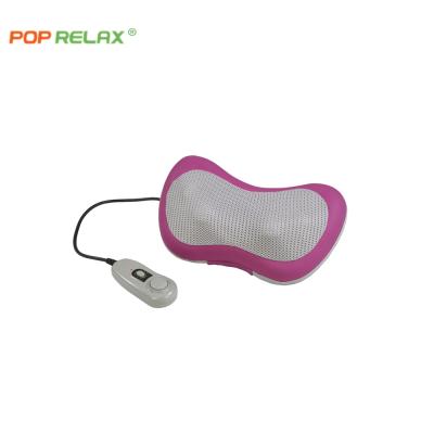 China Body Pop Relax Kneading Jade Massage Pillow Car Home Use Neck Massager for sale