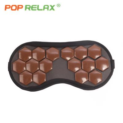 China Anti-puffiness Ceramax Korea Good Massage Germanium Sleeping Eye Relax Heat Therapy Negative Ion Far Infrared Hexagon Tourmaline Eye Mask for sale