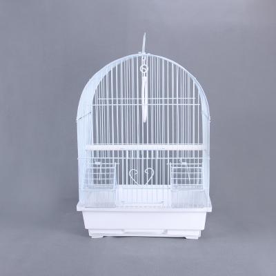 China 2022 Factory Stainless Steel Breathable Pet Cage Single Parrot Breeding Bird Cage for sale