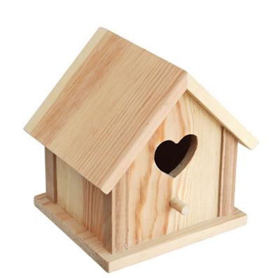 China Breathable 2022 Customized Eco - Friendly Wooden Small Bird House Practical Bird Cages for sale