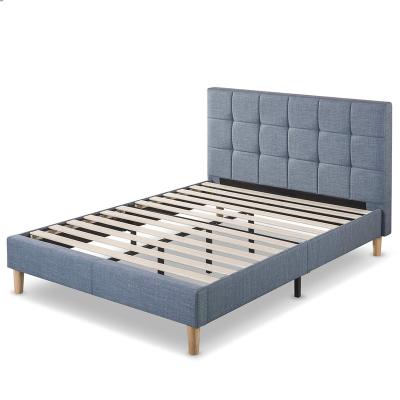 China Modern Durably And Strong Support Square Style Modern Design Headboard Stability Bed Frame for sale