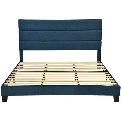 China High Grade Modern Quality Reinforce Mattress Foundation Deep Padded Fully Upholstered Hotel Bed Frame for sale