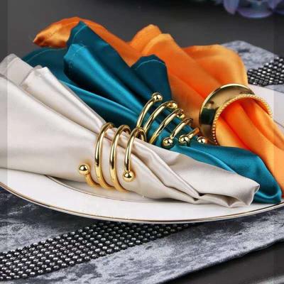 China Modern Custom Made Guest Cloth Satin Dinner Napkins For Wedding Restaurant for sale