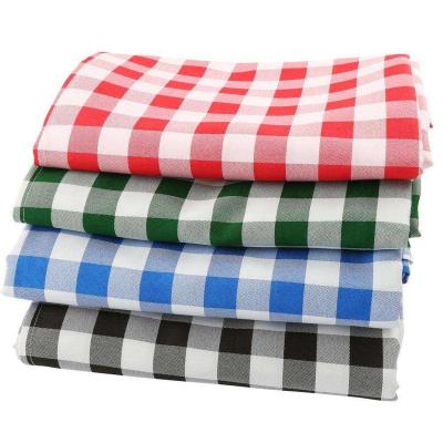 China Modern custom reusable polyester printed cocktail plaid napkin dinner restaurant fabric for parties for sale