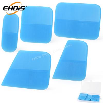 China Business / Luxury Ehdis Custom Design Rounded Corners Ppf Wrap Rubber Squeegee Set for sale