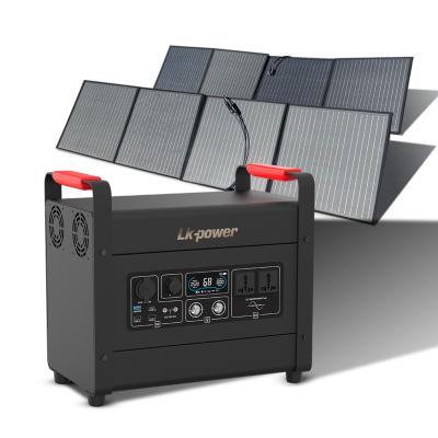 China Type C Commercial Solar AC DC Generator 3000w Portable Outdoor Battery Power Station Dropshipping for sale