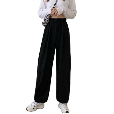 China 2021 Black Gray Sweatpants Autumn New Baggy Fashion Oversize Pants Breathable Sports Pants For Women for sale