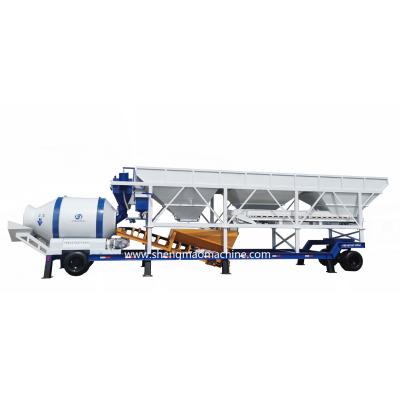 China Concrete Cement het Mengen zich de Trommelmixer van Installatie Mobiele Draagbare Mini Fly Ash Plant With Te koop