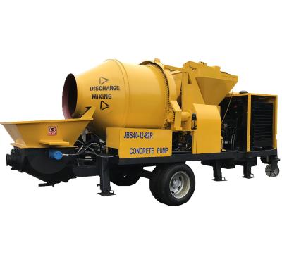 China 40m3/H Diesel Cement Mixer Pump Portable JBS40 Concrete Pump for sale