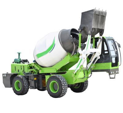 China Poder de entrenamiento único del camión de Mini Self Loading Concrete Mixer en venta