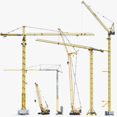 China QTZ63 Mobile Tower Crane , Boom Length 50m Mini Tower Crane for sale