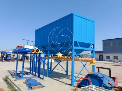 China Mobile And Stationary Type Horizontal Cement Silo Powder Tanks zu verkaufen