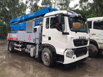 China Mobile Concrete Pump Concrete Boom Pump Truck with Chssis on Sale zu verkaufen