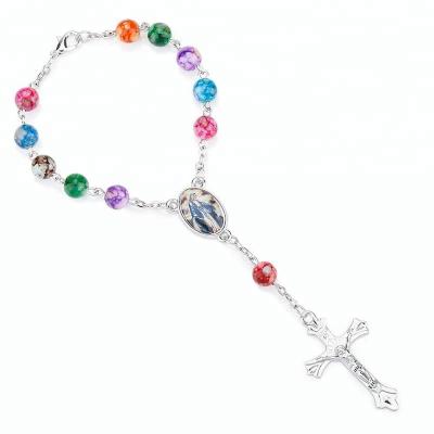 China Cheap Jesus Bracelet Stretch Rosary Bracelets Rosary Bracelets Jesus Bracelet for sale