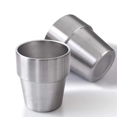 China Sustainable Stainless Steel Cup Double Wall, Small Cup 300ml Stainless Steel Color. for sale