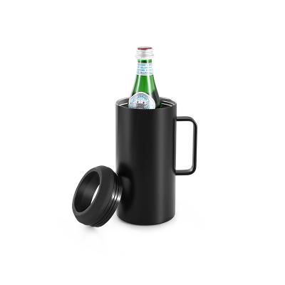 China Sustainable Glass Insulated Beer Bottle Holder Stainless Steel Tank Cooler Rack for sale