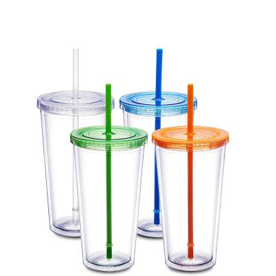 China Sustainable Double Wall Insulated Plastic Cup Amazon Hot Selling Plastic Coffee Tumbler. for sale