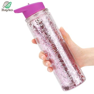 China 2021 Viable Sales 500ml Hot White Frosted Color Plastic Drinkware Water Bottle And Clear Acrylic Tumbler for sale