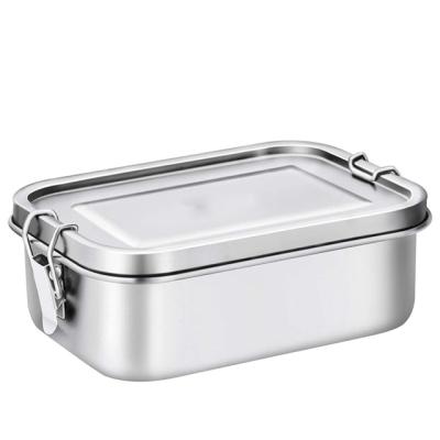 China Hot sales Amazon business all steel accessories lunch box single wall stainless steelv got inside 800/1200/1400ML capacity for sale